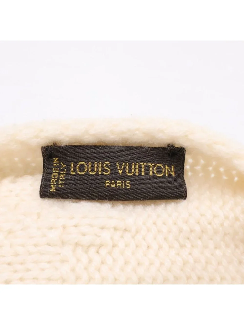 Louis Vuitton Mink Pom Cashmere Scarf